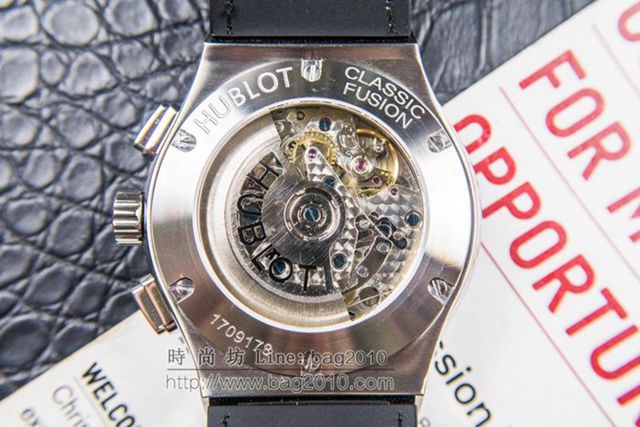 宇舶手錶 hublot恒寶表經典融合CLASSIC FUSION系列 施華洛世奇鑽石鑲嵌 宇舶經典融合計時男士腕表 宇舶高端男表  hds1745